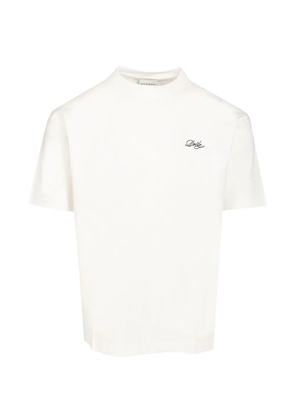 Drôle De Monsieur Drôle Belissima logo-embroidered T-shirt - White