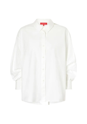 Carolina Herrera balloon-sleeve pleated-back shirt - White