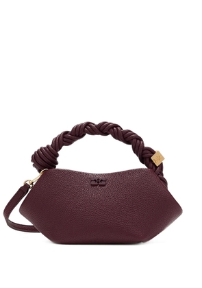 GANNI Bou braided shoulder bag - Red