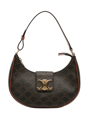 Celine Pre-Owned 2023 Medium Triomphe Coated Canvas Ava Triomphe shoulder bag - Brown