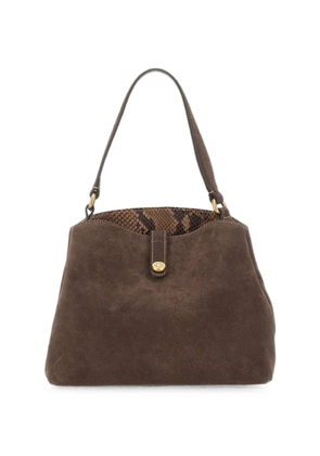 GIANNI CHIARINI Fiona suede tote bag - Brown