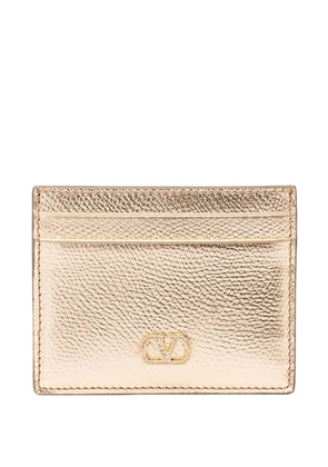 Valentino Garavani VLogo Signature crystal-embellished wallet - Gold