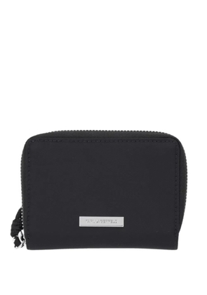 Karl Lagerfeld logo-plaque zip-around wallet - Black