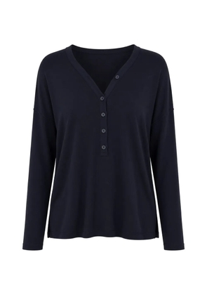 Kangra button-placket dropped-shoulder cardigan - Blue