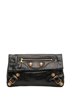 Balenciaga Pre-Owned 2012-2026 Lambskin Motocross Giant 21 Envelope clutch bag - Black