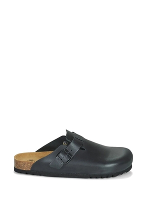 Scholl buckle-fastening leather sandals - Black