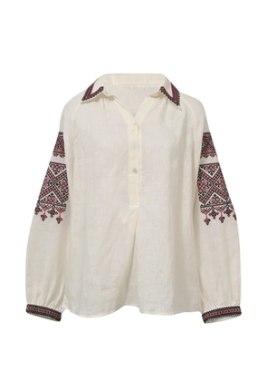 Nili Lotan Jill embroidered blouse - Neutrals