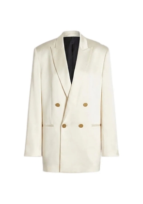Alberta Ferretti double-breasted peak-lapel blazer - White