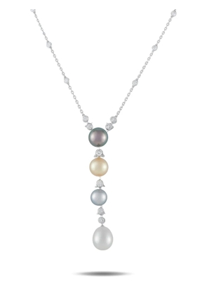 Cartier diamond and Himalayan pearl necklace - Silver