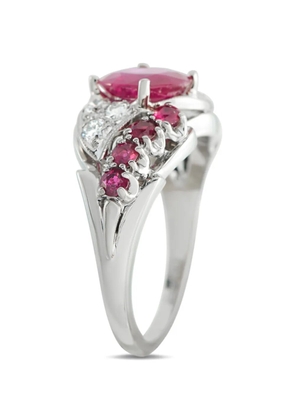 LB Exclusive ruby and diamond ring - Silver