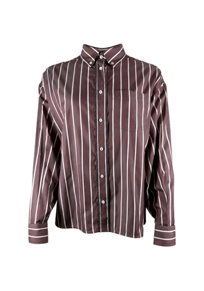 Brunello Cucinelli striped shirt - Red