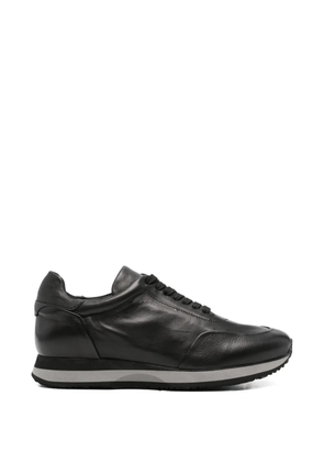 JOHN HARRISON leather panelled sneakers - Black