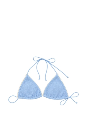 MC2 Saint Barth Leah triangle bikini top - Blue