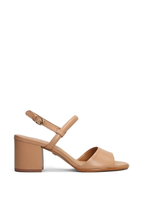 CARRANO buckle-fastening block-heel sandals - Brown