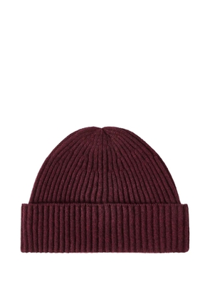 Brunello Cucinelli cashmere English rib double knit beanie hat - Red