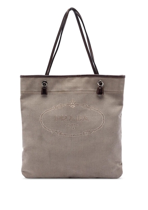 Prada Pre-Owned 2013-2026 Canvas Canapa Logo tote bag - Brown