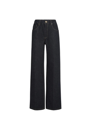 Brunello Cucinelli no-fade denim contemporary trousers with Monili - Blue