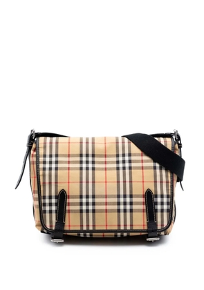 Burberry Pre-Owned 2000-2017 House Check Canvas Messenger Bag crossbody bag - Neutrals