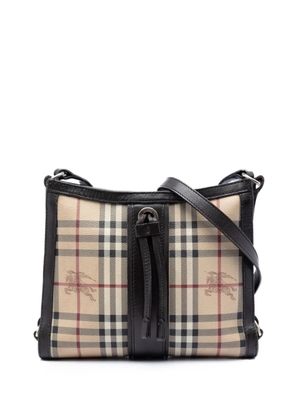 Burberry Pre-Owned 2000-2017 Haymarket Check Coated Canvas crossbody bag - Neutrals