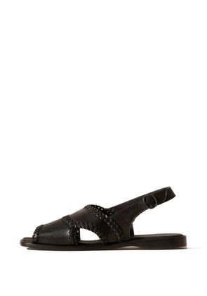Hereu Sastre braided-seam sandals - Black