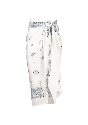 Ferragamo Arabesque-print pareo - White