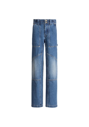 Balmain blue denim carpenter jeans