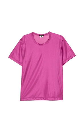 Comme des Garçons Homme Plus sheer-panel T-shirt - Pink