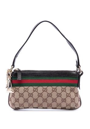 Gucci Pre-Owned 2000-2015 GG Canvas Web shoulder bag - Neutrals