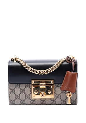 Gucci Pre-Owned 2016-2026 Small GG Supreme Padlock crossbody bag - Neutrals