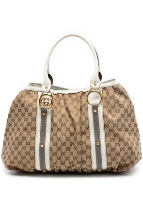 Gucci Pre-Owned 2016-2026 GG Canvas Interlocking G tote bag - Neutrals