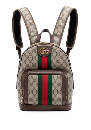 Gucci Pre-Owned 2016-2026 Small GG Supreme Web Ophidia backpack - Neutrals