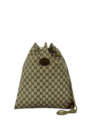 Gucci Pre-Owned 20th Century GG Supreme Drawstring backpack - Neutrals