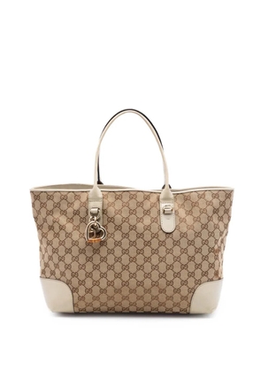 Gucci Pre-Owned 2016-2026 GG Canvas Heart Bit tote bag - Neutrals