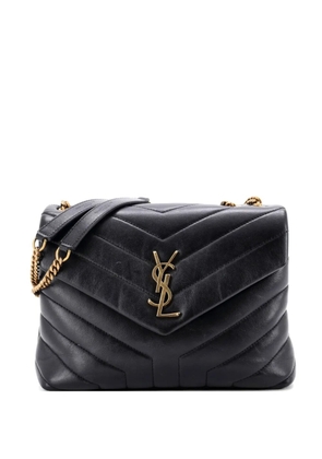 Saint Laurent Pre-Owned Loulou Matelasse Chevron Leather Small shoulder bag - Black