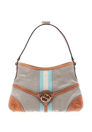 Gucci Pre-Owned 2000-2015 Canvas Web Reins shoulder bag - Neutrals