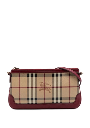 Burberry Pre-Owned 2000-2017 Haymarket Check Coated Canvas Peyton crossbody bag - Neutrals