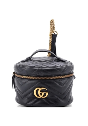 Gucci Pre-Owned GG Marmont Vanity Matelasse Leather Mini backpack - Black