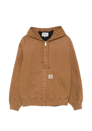 Carhartt WIP hooded zip-up jacket - Brown