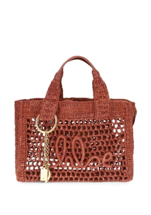 Chloé small Summer Banana east-west tote bag - Brown