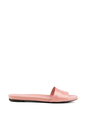 Prada patent-finish slip-on sandals - Pink