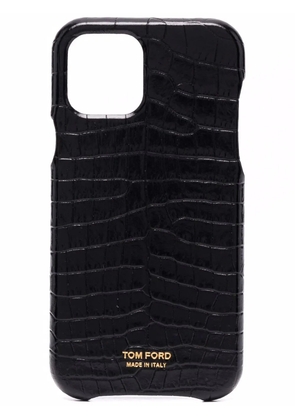 TOM FORD crocodile-effect Iphone X/XS case - Black