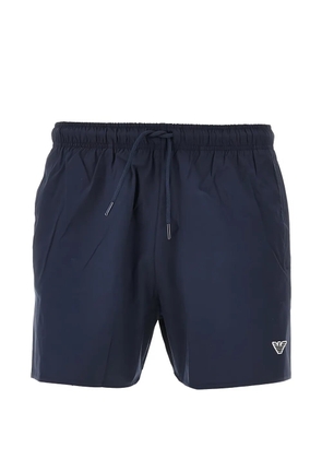 Emporio Armani Eagle patch swim shorts - Blue