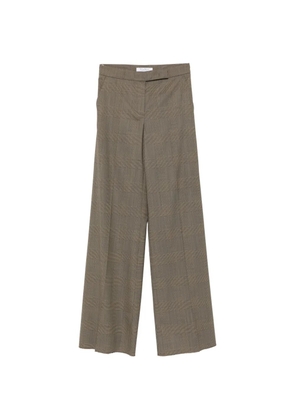 Max Mara Netto check-pattern wide-leg trousers - Green