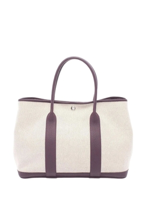 Hermès Pre-Owned 2022 Toile and Negonda Garden Party 36 tote bag - Neutrals