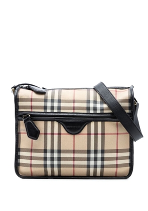Burberry Pre-Owned 2000-2017 House Check Coated Canvas crossbody bag - Neutrals