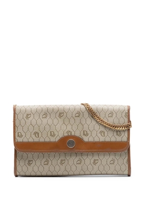 Christian Dior Pre-Owned 20th Century Honeycomb Coated Canvas Chain shoulder bag - Neutrals