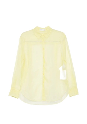 The Frankie Shop sheer button-up shirt - Yellow