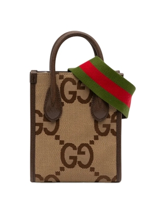 Gucci Pre-Owned 2016-2026 Mini Jumbo GG Canvas Web satchel - Neutrals