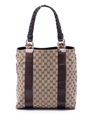 Gucci Pre-Owned 2016-2026 Large GG Canvas Bamboo Libeccio tote bag - Neutrals