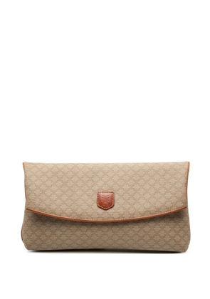 Celine Pre-Owned 2007 Macadam Coated Canvas clutch bag - Neutrals